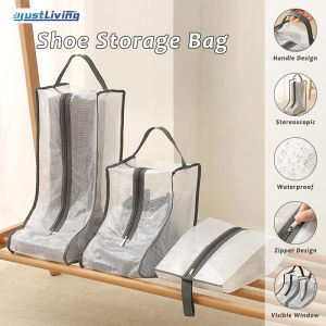 JustLiving 1PC Portable Shoes Storage Bags Boots Dustproof Cover Household Products Organizer Long Boots Dust Cover Portable Shoes Storage Bags Zipper Pouch Ankle Boots Travel Bags
