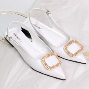 BELLEZA Dunkenstock KALEA Sepatu Sandal Wanita Flatshoes 1cm Tidak Licin Flat Shoes untuk Kerja Kantoran Kuliah Casual Bellezza Kekinian Premium Terbaru Shoes Mall Official Store