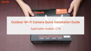 Tenda CT6 2K Super HD Full Color Outdoor Wifi Camera | Two Way Audio | Sound and Light Alarm | Dust and Water Protection