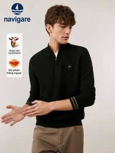 Navigare | Black Half Zip New Casual Sweater