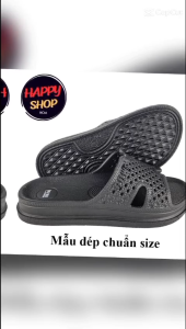 Happy Shop HCM - Dép Quai Ngang Tổ Ong Nam Nữ Đúc Nguyên Khối Big Size Siêu Nhẹ Và Bền - Hàng Chính Hãng - HP415-1D