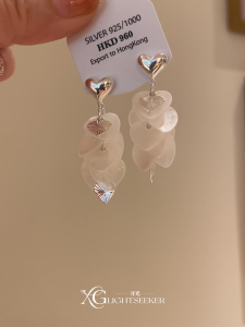 Elegant Long Tassel Heart Shaped Ear Cuffs Vacation Style Fairy Tale Atmosphere High Aesthetic Value Fashion Jewelry Accessories