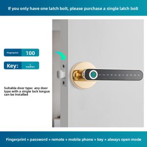 elinksmart | Fingerprint Digital Door Lock for Indoor Wooden Doors