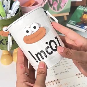 Xô Đựng Bút Để Bàn Có Tay Cầm Chất Liệu Kim Loại - Ống Đựng Bút Cute Nhiều Màu Xinh Xắn Xô Đựng Bút Văn Phòng Decor DIY