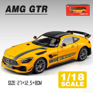 LEO 1:18 Benz AMG GTR Diecast โมเดล รถอัลลอยด์รถยนต์ของเล่นคอลเลกชันของขวัญสําหรับเด็กชายสาว ของเล่นเด็ก