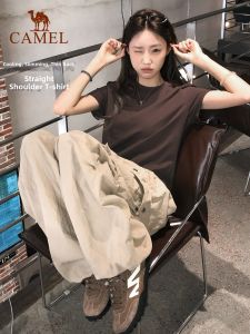 CAMEL | Versatile Basic Cool Feeling Breathable Short Sleeve T-Shirt