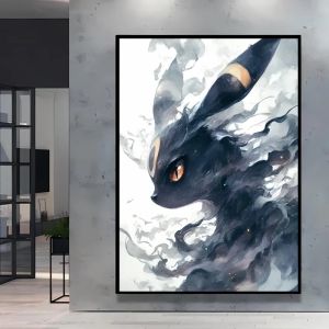 Kayou | 1PC Japanese Anime Pokemon Pikachu Bulbasaur Character Canvas Painting HD Poster Picture Wall Art Home Decoration Kids Gifts