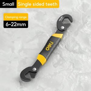 deli | Deli High Carbon Steel Wrench Set Multifunctional Outdoor Adjustable Portable Wrench Multipurpose Wear Resistant Ratchet Wrench