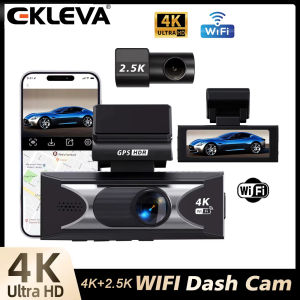 EKLEVA UHD 4K 2160P AI Driver Assistance Dash Cam Dual Lens ADAS WIFI Mini Car DVR Camera Video Drive Recorder Dashcam