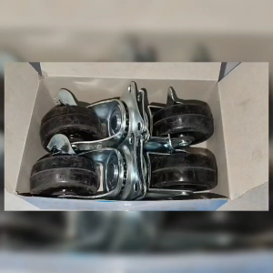 00244701 per 4 pcs set RODA CASTER KARET 50MM SEKRUP GEPENG + REM KARET 50 mm