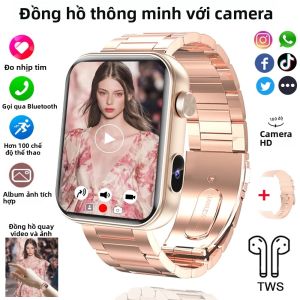 Đồng Hồ Thông Minh 2026 Mới Dành Cho Nam Và Nữ Với Camera Màn Hình Theo Dõi Nhịp Tim Dây Đeo Thể Thao Hỗ Trợ Gọi Điện Bluetooth TWS Và Nghe Nhạc Cục Bộ