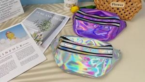 Waist Bag Laser Belt Bag Holographic Fanny Pack Designer Cute Waist Packs Bum Bag Party Travel Fashion Girls Shoulder Glitter