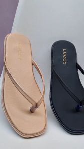 Luccy M05 Sandal Flat Wanita Daily Model Jepit Simpel Jumbo Size 41 42 43 44