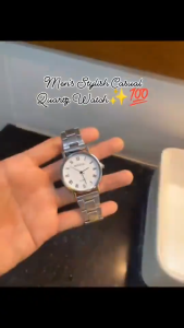 Quartz Business Watches Mens Stainless Steel Band Wristwatch Men Watch
