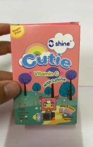 Shine Cutie Vitamin C Strawberry Flavour 100mg + Lysine for KIDS(EXP DATE:03/25)