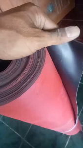 Karpet Talang Atap Eceran Merah-Hitam 50cm 60cm 70cm 90cm | Talang Karpet Per 50cm