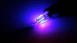 (1Pcs) Lampu LED RGB Soket T10 Gel Jelly 4 Warna Lampu Senja Lampu Rem Sein Motor Mobil 12V