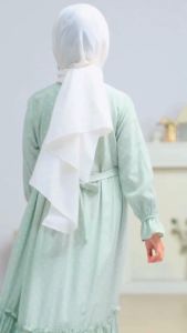 Tatsqif – Gamis Dress Anak Usia 3-12 Tahun Syari Perempuan Berkualitas Motif Dot Katun Rayon