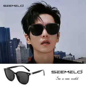SEEMELO Fashion Sunglasses Round Frame Sunglasses Polarized Sunglasses Driving Sunglasses UV400 Clear Vision Sunglasses Cycling Riding Running Shopping Glasses for Men Women