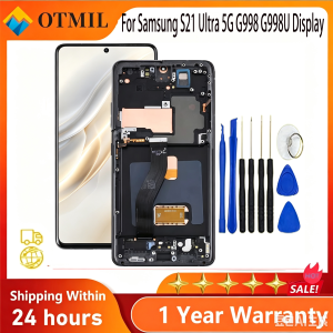 6.8" Super OLED For Samsung S21 Ultra 5G G998 G998U Display Touch Screen Digitizer For Samsung S21Ultra G998B LCD