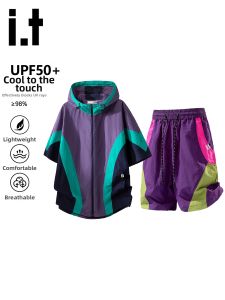 izzue | UV Protection Summer Ice Silk Cool Feeling Two-Piece Set UPF50+