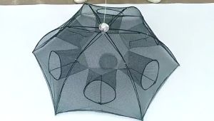 JARAFURA - aring Ikan Lipat Dekagonal 10 Hole Fishing Net Trap Cage - H14572