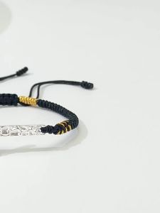 SHISHANGMEIDI | 999 Sterling Silver Mens Cross Bracelet