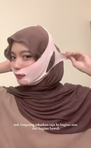 [COD&Ready]Facial Slimming Bandage Shaping Lifting V Face Mask Thin Double Chin Bandage Mask