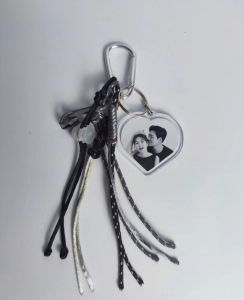 GANTUNGAN KUNCI - KEYSCHAIN - GANCI COUPLE HITAM/PINK - GANCI SKENA