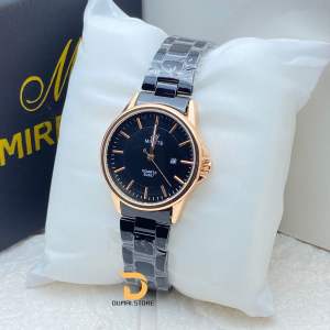 MIRETE ORIGINAL Jam Tangan Wanita Analog Tanggal Aktif Tipe B2957 Rantai Stainless Water Resistant Free Box Realpict By Dumai.Store