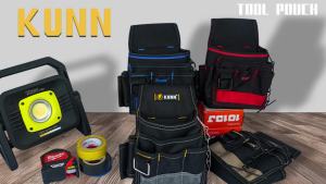 KUNN Electrician Tool Pouch1680D Durable Tool Pouches with Belt ClipProfessional Electrician Pouch for Maintenance Tradesman