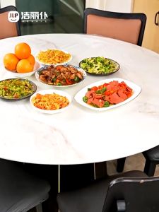 OHHDEER PVC Waterproof Tablecloth Transparent Elastic Edged Plastic Table Cover Fits Round & Square Table 保鲜套一次性束口型带松紧桌布