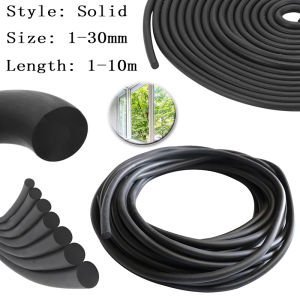 Black EPDM Rubber Foam Sealing Strip Round Sponge Cord For Cabinet Door Window Seal 2/3/4/5/6/7/8/9/10/12/14/15/16/18/20/25/30mm
