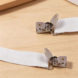 Kẹp Giữ Ga Trải Giường Bằng Kim Loại Hai Đầu Có Thể Điều Chỉnh Chống Trượt Đàn Hồi Dùng Cho Tất Cả Các Loại Ga Trải Giường Chất Liệu Thép Không Gỉ