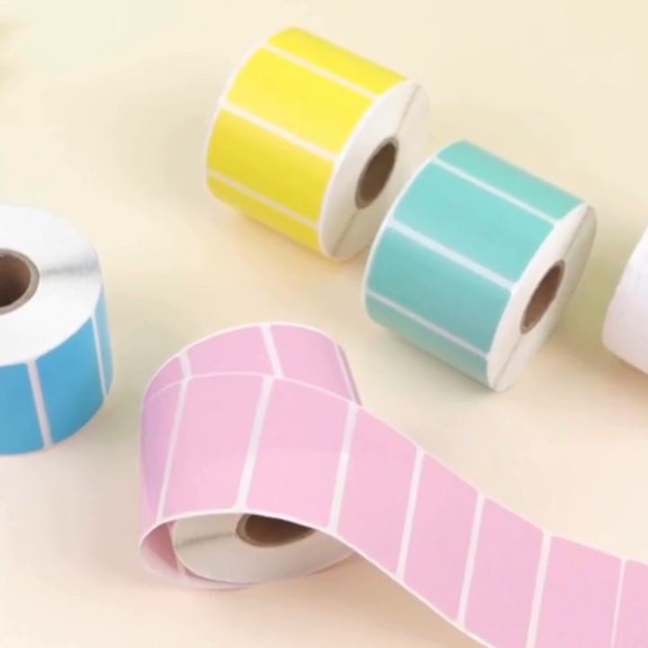 WELLTECH Color Label sticker สติ๊กเกอร์ กระดาษความร้อน สีสวย ฉลากสินค้า ...