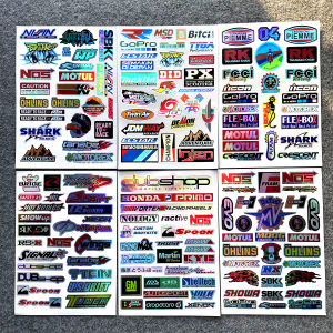 Phụ Kiện Tạo Kiểu Xe Máy JDM 40 / 38 Chiếc Sticker Decal Can Lựa Chọn Thích Hợp Cho Honda Click 160 150 125 R15 V3 Beat Mio Aerox Suzuki Smash 115 GD110 X MAX Fazzio Sz Rxt 135 Vario Hộp Điều Khiển Mũ Bảo Hiểm Bao Gồm Decal Can Nhãn Dán Tem