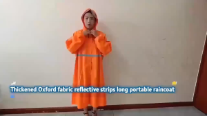 Long Waterproof Motorcycle Raincoat Set with Rain Boot Covers Hooded Reflective Rain Suit for Adults