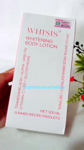 Dưỡng thể men gạo Whisis Whitening Body Lotion 300ml