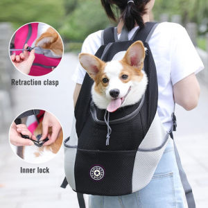 Sentexin Pet Dog Carrier Bag Outdoor Portable Backpack Breathable Cat Carrier Bag for Small Medium Dogs