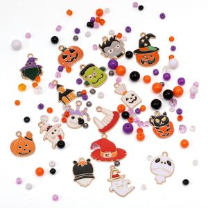 2/10 cái/túi Hợp Kim Điểm dòng sản phẩm Halloween Dầu Mặt Dây Chuyền Hạt Cho Vòng tay thủ công Vòng Cổ Bông Tai Keychain Tự Làm Thủ Công Phụ kiện làm đồ trang sức