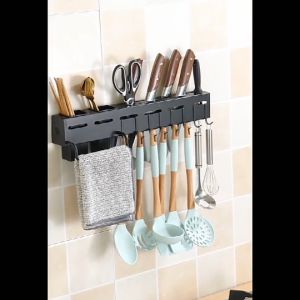 ที่วางจาน ไม่ต้องเจาะ ไม่เป็นสนิมค่ะ พร้อมราวตากผ้าและตะขอ เหล็กกล้าไร้สนิม ชั้นวางจาน ชั้นวางจานสแตนเลส