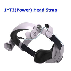 T2 Replaceable Adjustable Head Strap for Oculus Quest 2 VR Headset Improve Comfort With battery for Meta Quest 2 Accessories