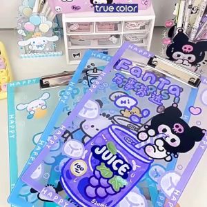 Clipboard A4 trong suốtBìa trình ký acrylic Bìa kẹp nhựa giấy tài liệu kẹp hồ sơ A4 một mặt họa tiết đáng yêu