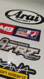 Pinch Motorcycle Sticker - Arai Helmet 4pcs