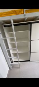 Loft bed customize +sliding wardrobe+mattress customize