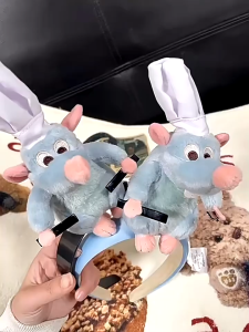 Cute Plush Mouse Hair accessories Cooking Mouse King headband Girls Ratatouille headband Tiaras