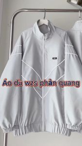 Áo dù PHẢN QUANG TEM SU WZS vải dù 2 lớp khoác ngoài form rộng chống nắng đi học nam nữ mùa hè