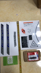 Tem dán xe máy Spacy 125 Honda [ chữ Spacy màu xanh ]