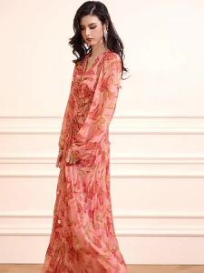 French Elegant Floral Dress