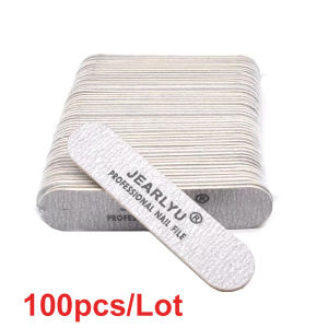 Bộ Dũa Móng Tay Bằng Gỗ Mini 100/50/20 Chiếc Chà Nhám Mài Đánh Bóng Dải Đệm 180/240 Grit Dụng Cụ Chăm Sóc Làm Móng Tay